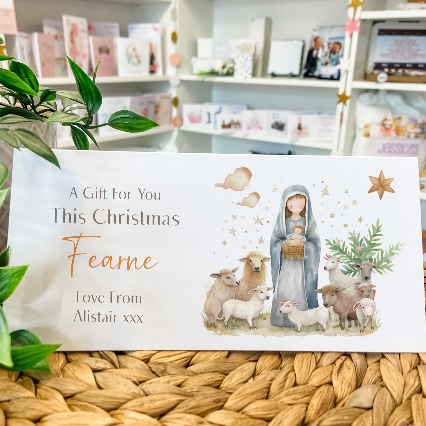 Personalised Christmas Money Gift Wallet Religious Gift Card Christmas Cash Gift For you
