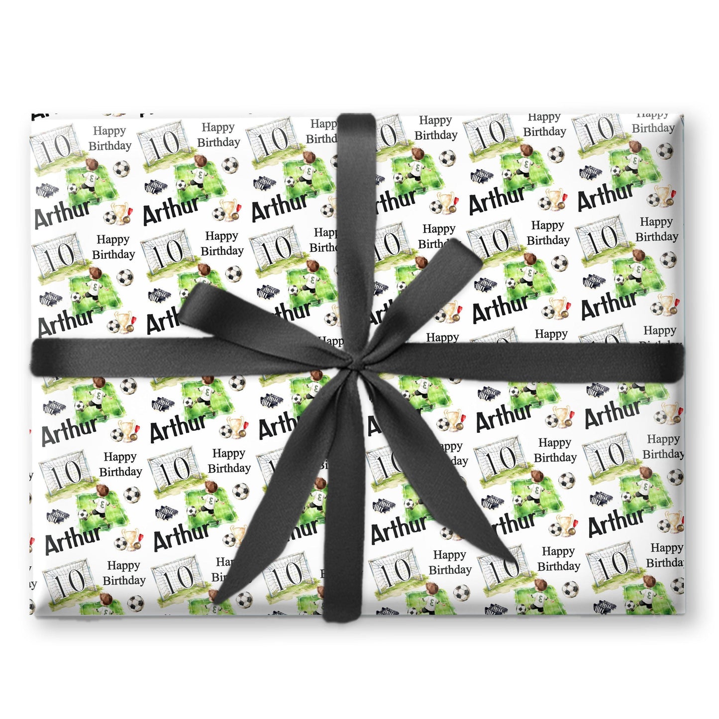 Personalised Gift Wrap | Personalised Birthday Wrapping Paper | Personalised Gift Wrap | Fun Gift Wrap | Boys Football