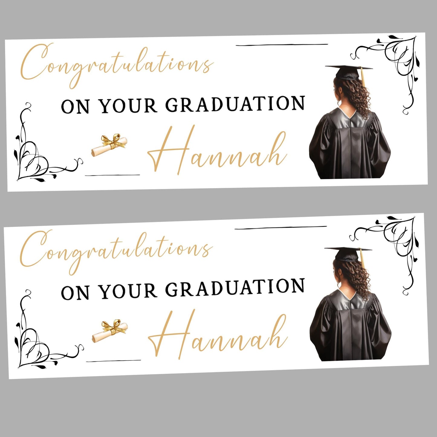 Personalised Graduation Banner , Party Banner, Custom Banner, Party Decor, Well done Banner