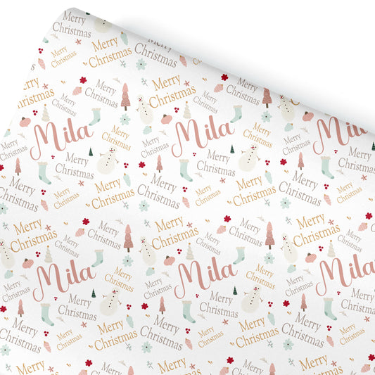 Personalised Gift Wrap | Personalised Christmas Wrapping Paper | Personalised Gift Wrap | Fun Gift Wrap |