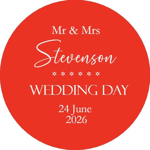 Personalised  Wedding Thank You Stickers For Guests, Mr & Mrs Wedding Stickers For Party Favours