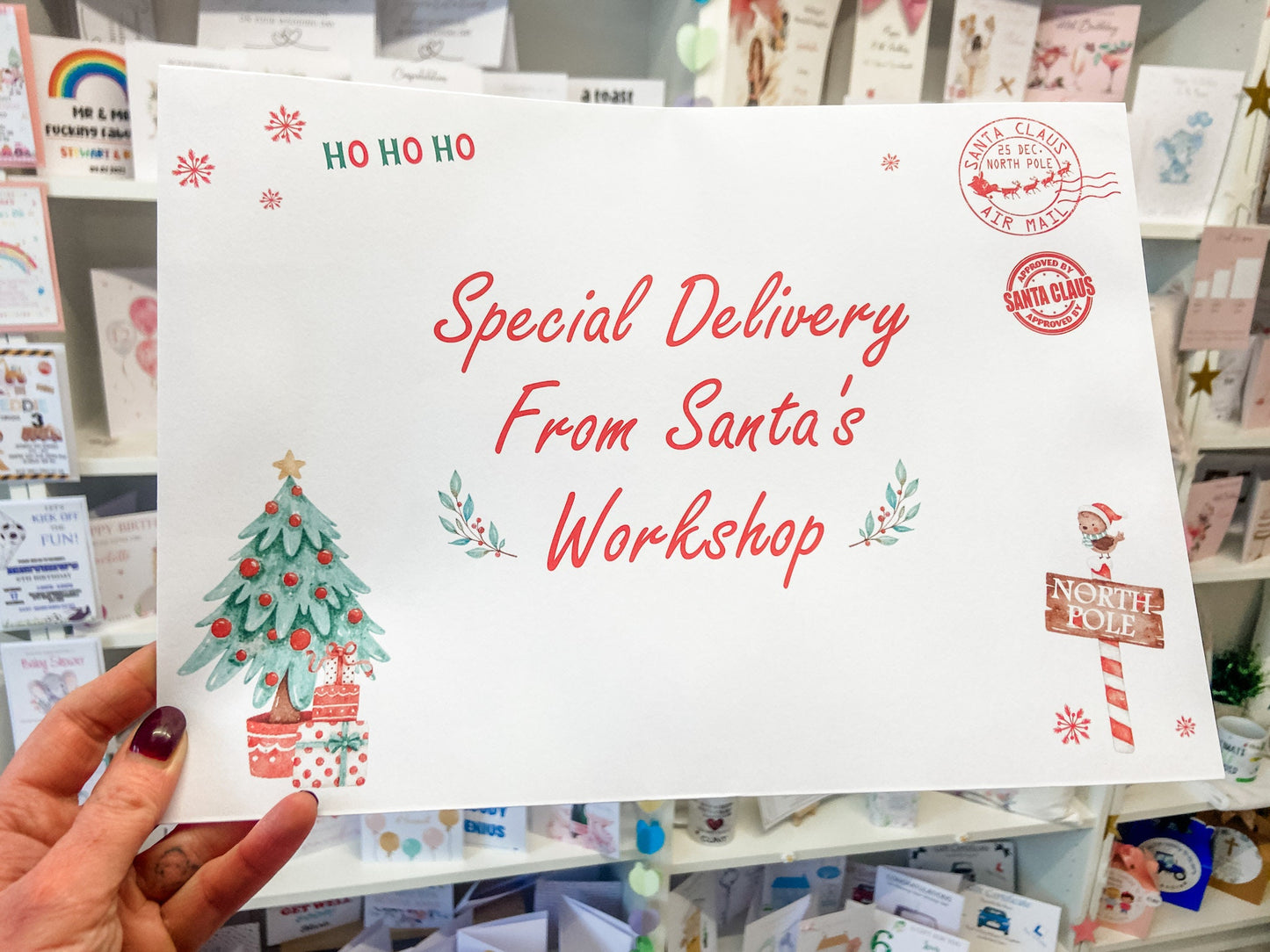 Personalised A4 Elf I'm Back letter Elf Goodbye nice list certificate christmas eve box filler Santas Good List Elf Mischief