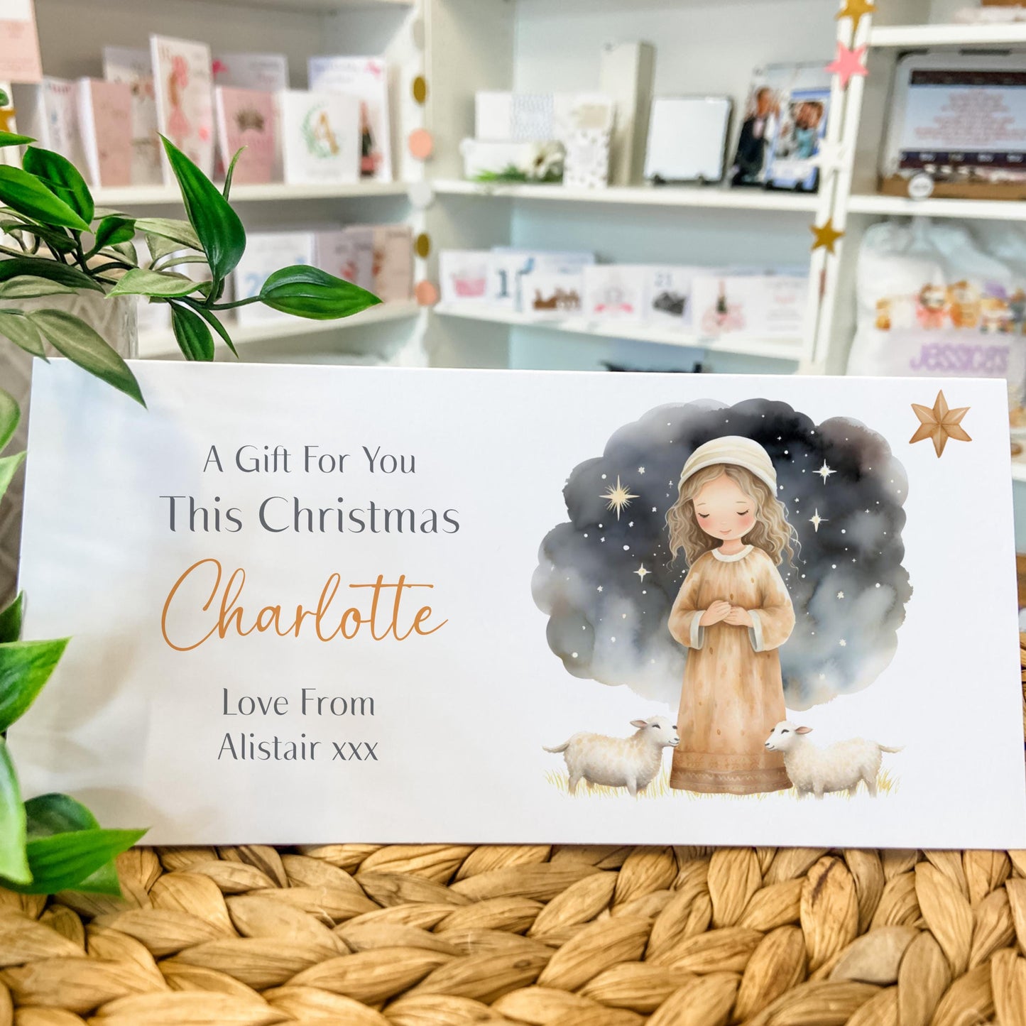 Personalised Christmas Money Gift Wallet Religious Christmas Cash Gift For you