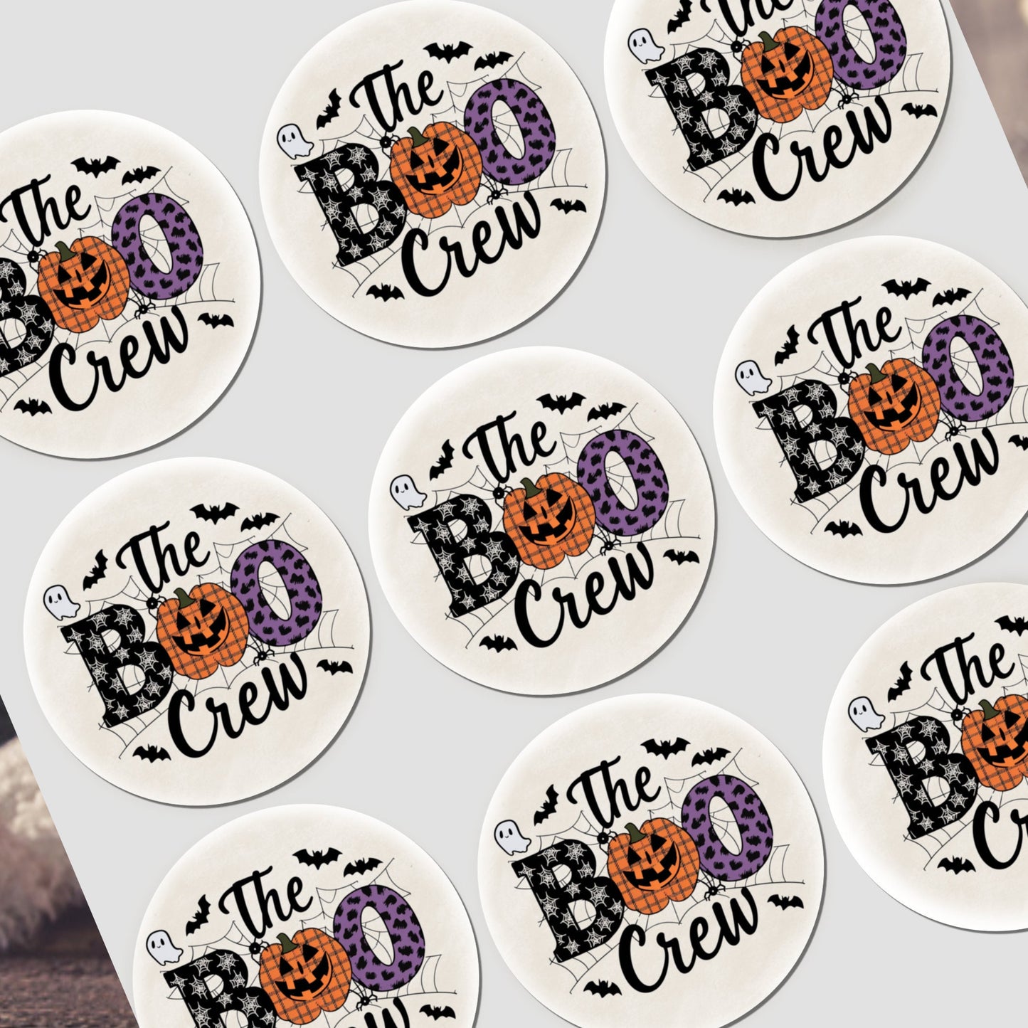 NON Personalised Halloween Stickers Labels for Sweet Cones Trick or Treat Bags