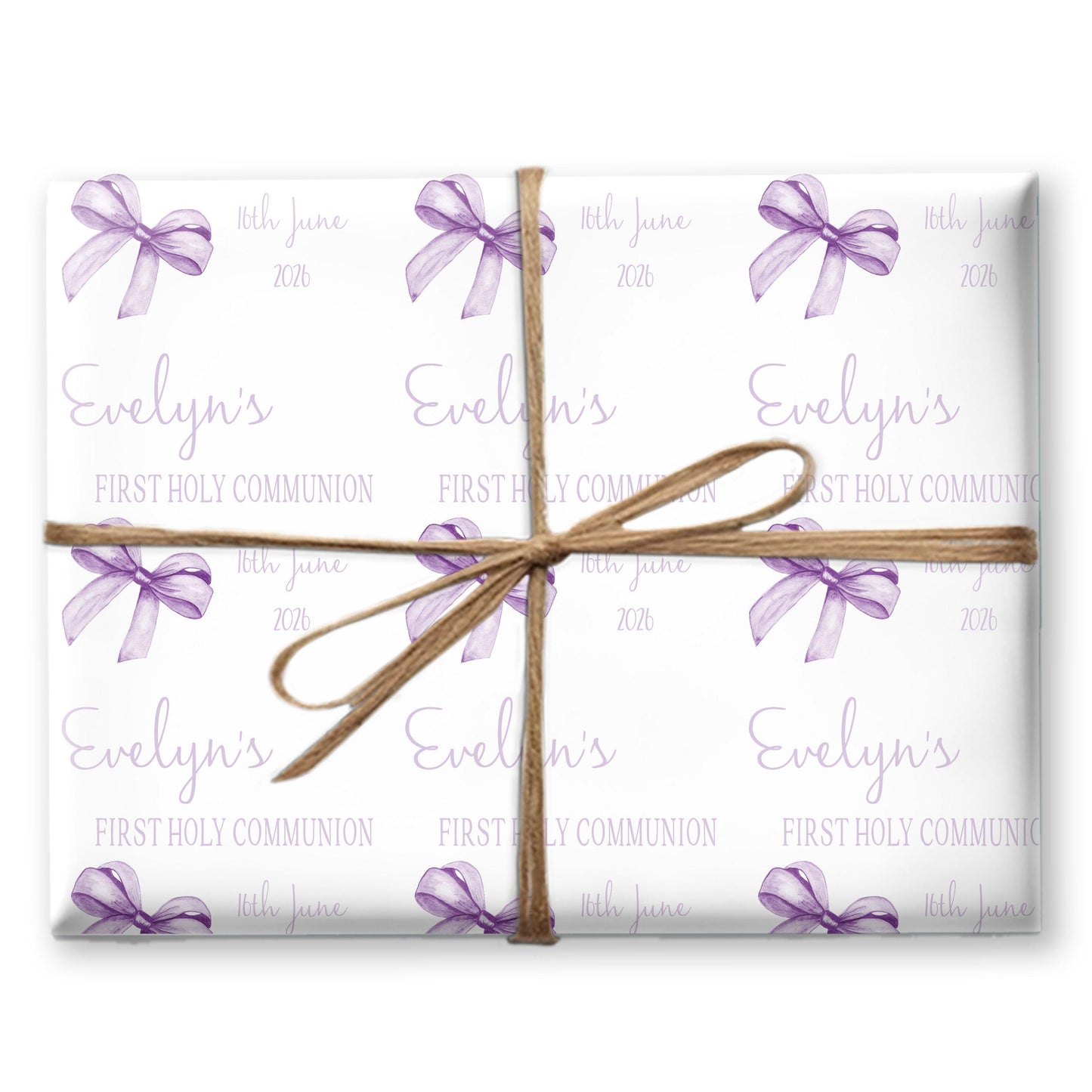 First Holy Communion Wrapping Paper, Confirmation gift wrap, Religious gift ideas