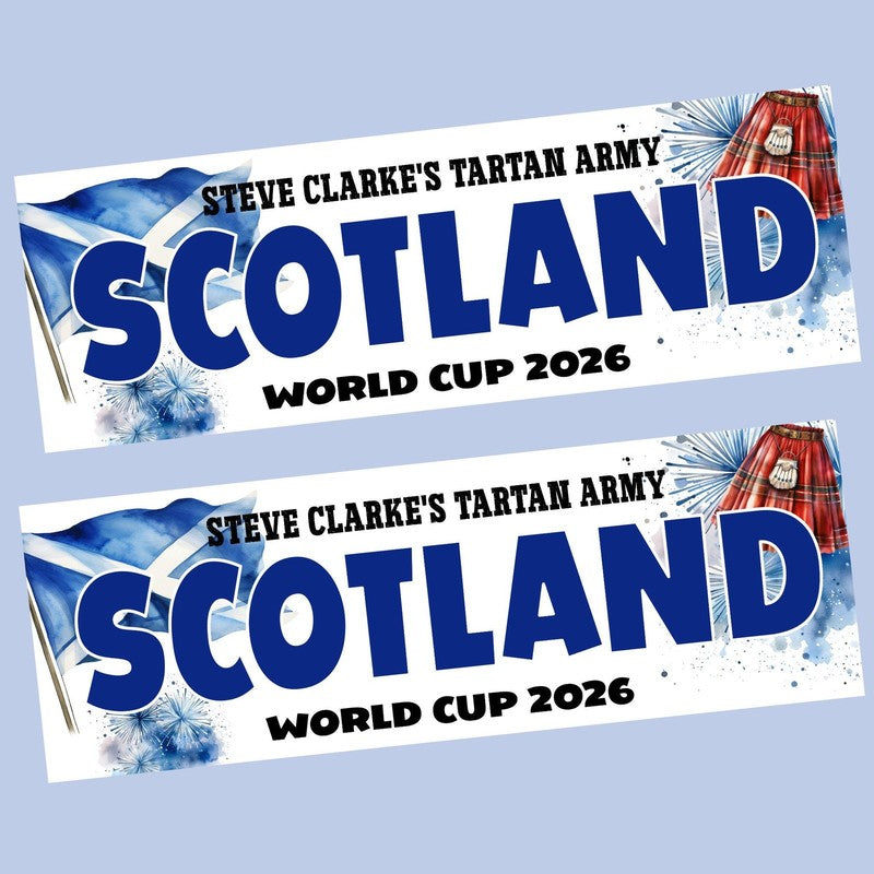 Personalised World Cup Banner, Custom Football Party Banner, Football decor