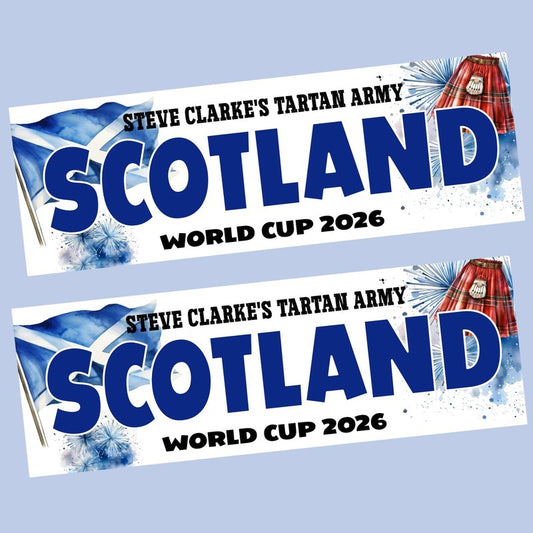 Personalised World Cup Banner, Custom Football Party Banner, Football decor
