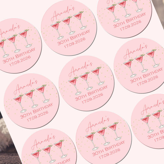 Birthday Stickers Party Bags Sweet Cone Thank You Stickers Labels Tags