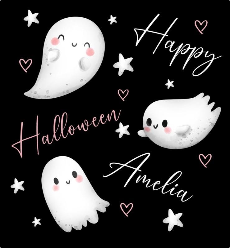 Personalised Halloween Gift Bag Son Daughter Grandson Granddaughter Ghosts