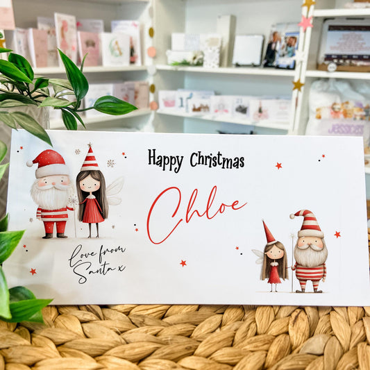 Personalised Christmas Money Holder Gift Wallet Christmas Cash Gift For you this christmas