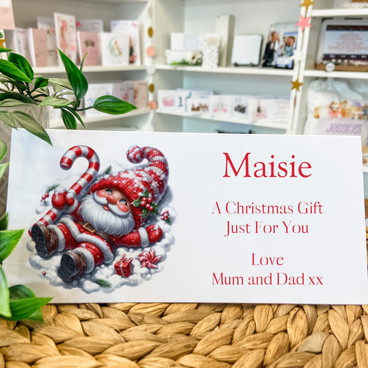 Personalised Christmas Money Gift Wallet Christmas Cash Gift For you Gonks