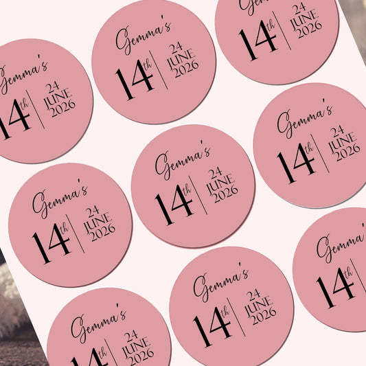 Birthday Stickers Party Bags Sweet Cone Thank You Stickers Labels Tags