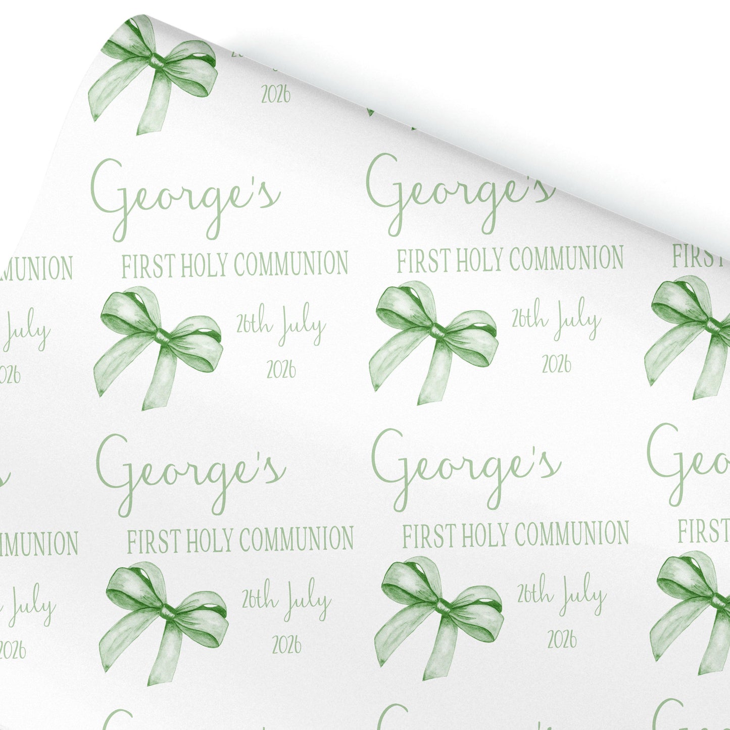 First Holy Communion Wrapping Paper, Confirmation gift wrap, Religious gift ideas