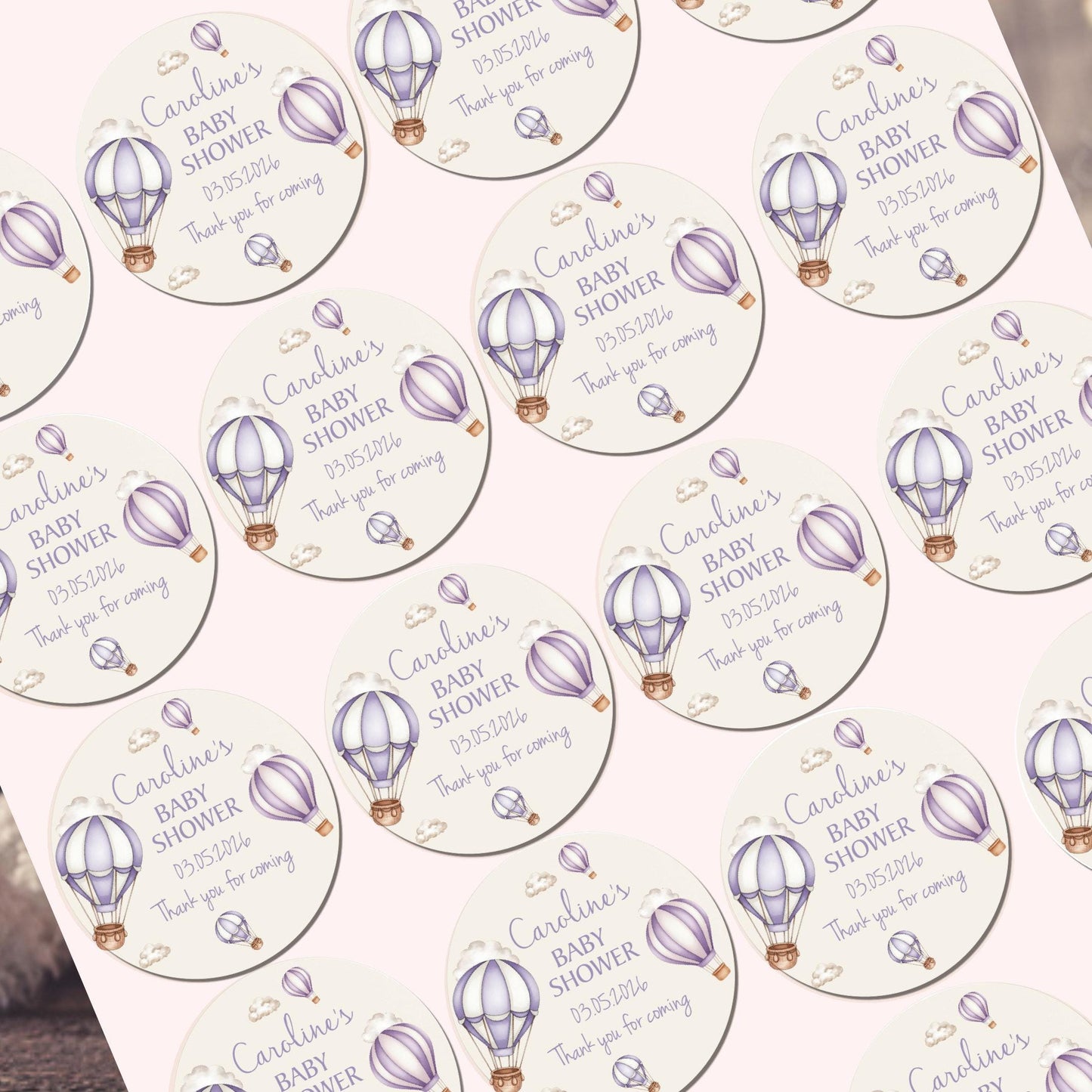 Personalised Baby Shower Stickers for Favours Party Bags Mum to be stickers baby gift stickers