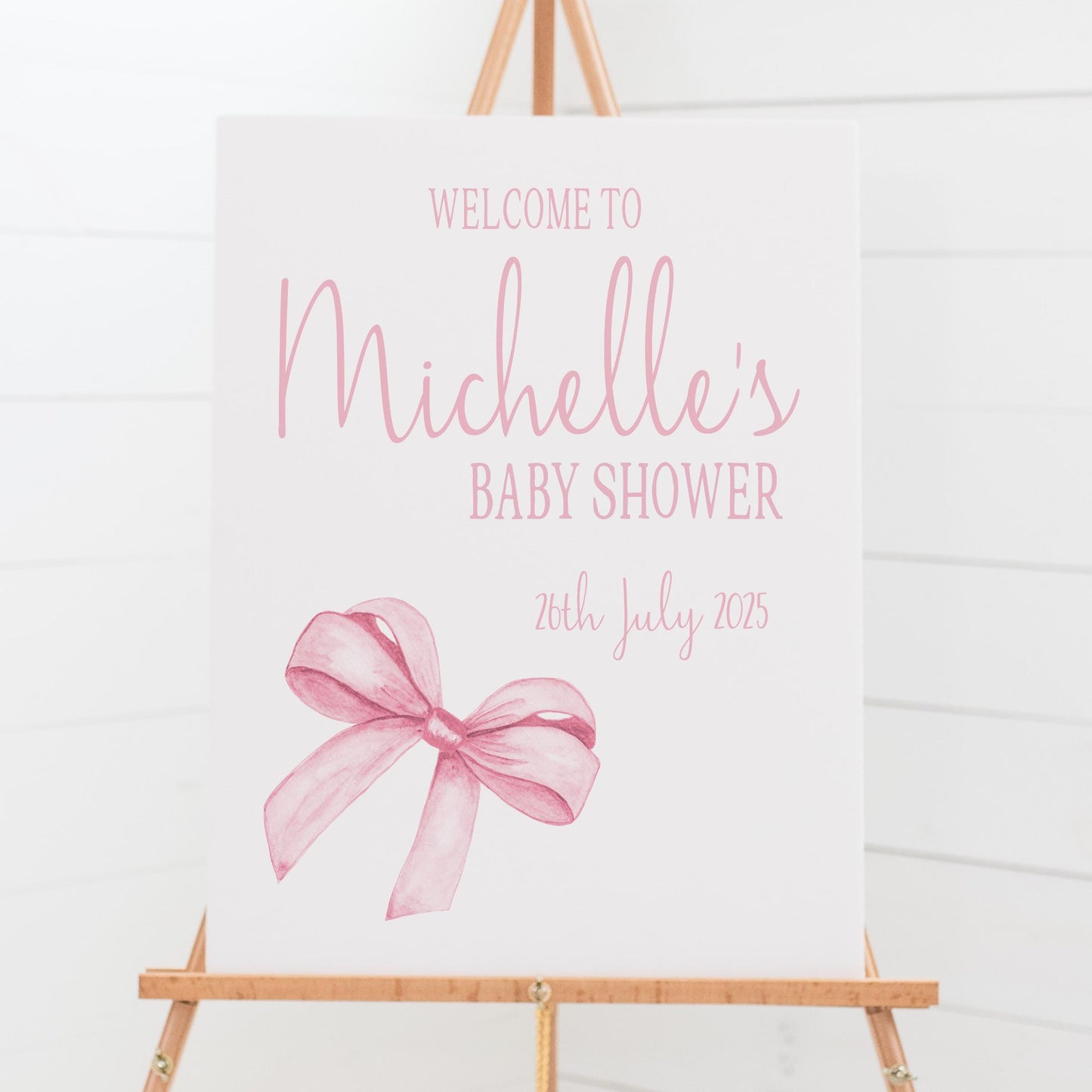 Printed Personalised Baby Shower Welcome Sign, Custom Baptism & Christening Sign First Holy Communion