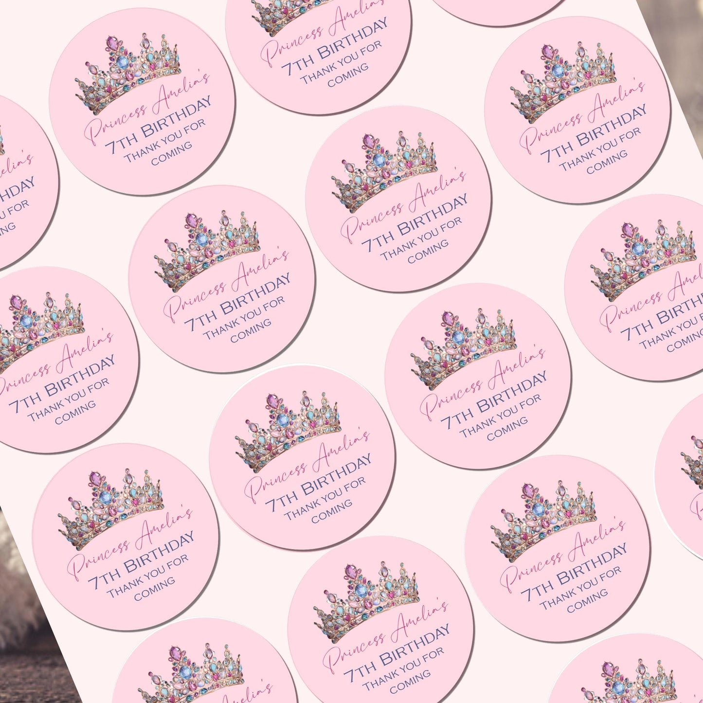 Personalised Birthday Stickers for Favours Party Bags Balloon Party Bags 16th 18th 21st Any Age