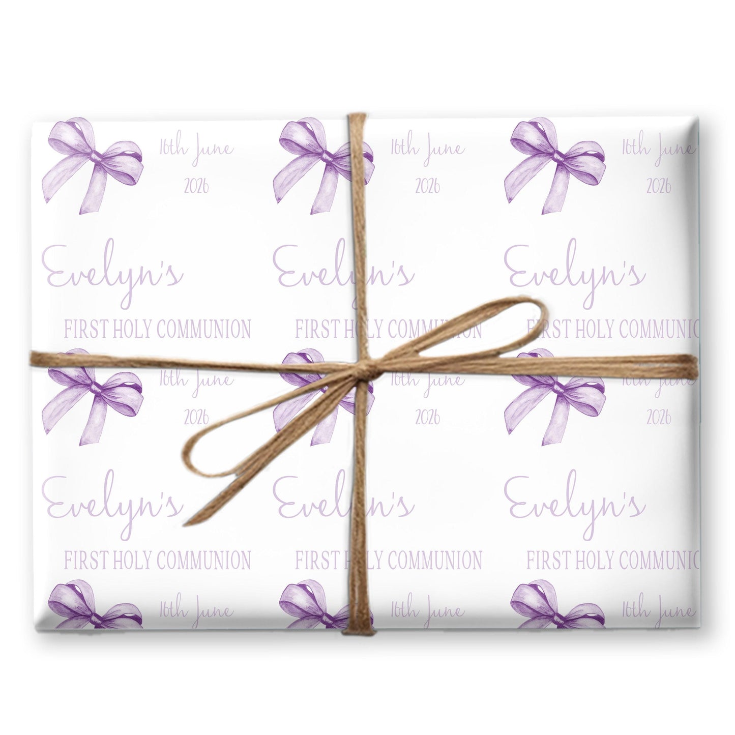 First Holy Communion Wrapping Paper, Confirmation gift wrap, Religious gift ideas