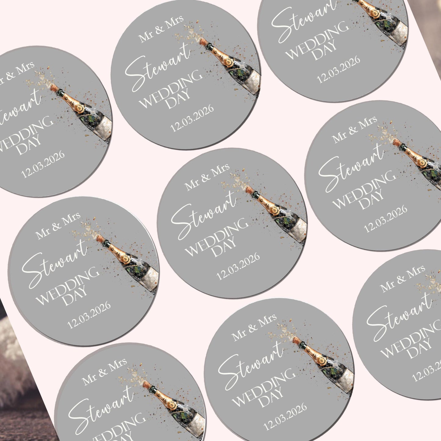 Wedding Stickers, Wedding Favour Sticker, Party Bags, Wedding Stationary, Sweet Cone Labels, Personalised Stickers, Envelope Seals, Wedding