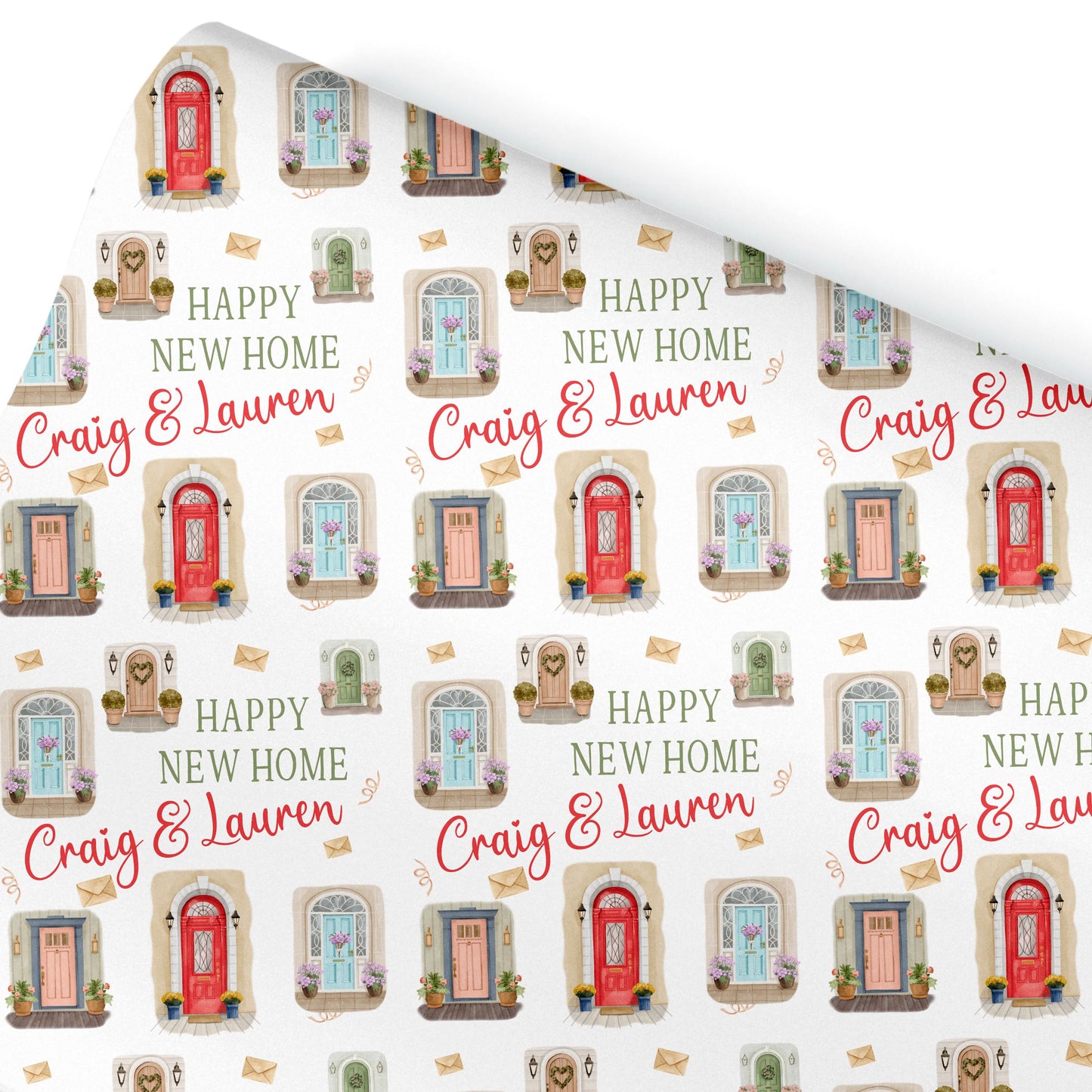 Personalised Gift Wrapping Paper,  Congratulations on your new home