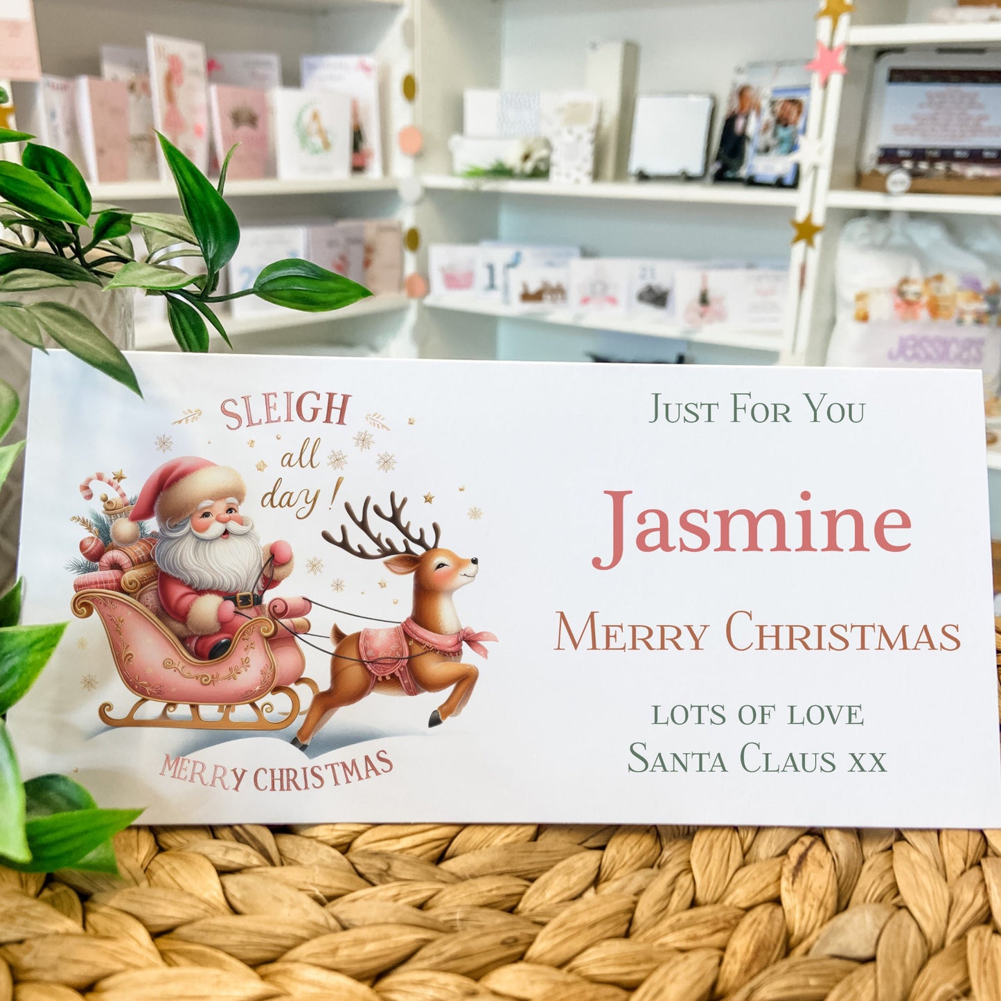 Personalised Christmas Money Gift Wallet Christmas Cash Gift For you