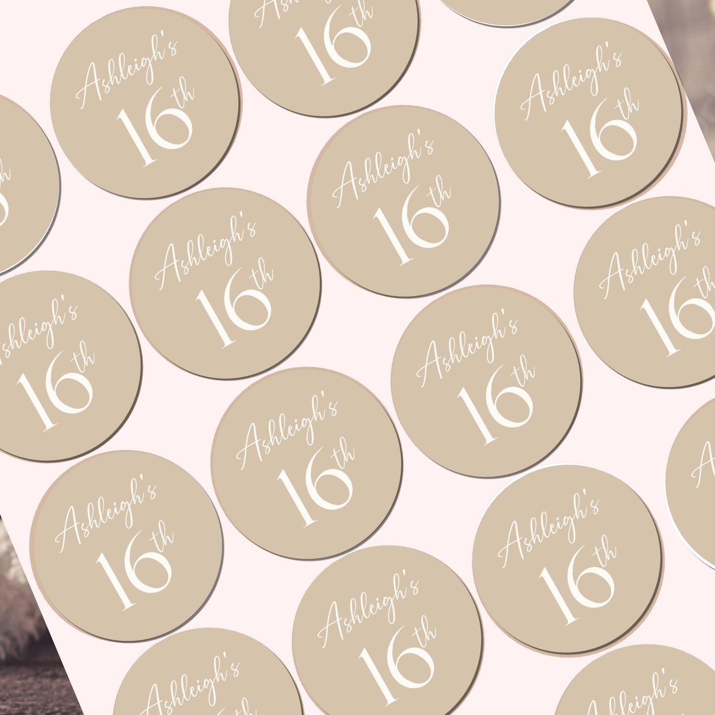 Personalised Birthday Stickers | Custom Party Bag Labels, Favour Stickers
