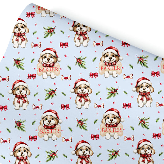 Personalised Dog Gift Wrap | Personalised Christmas Wrapping Paper
