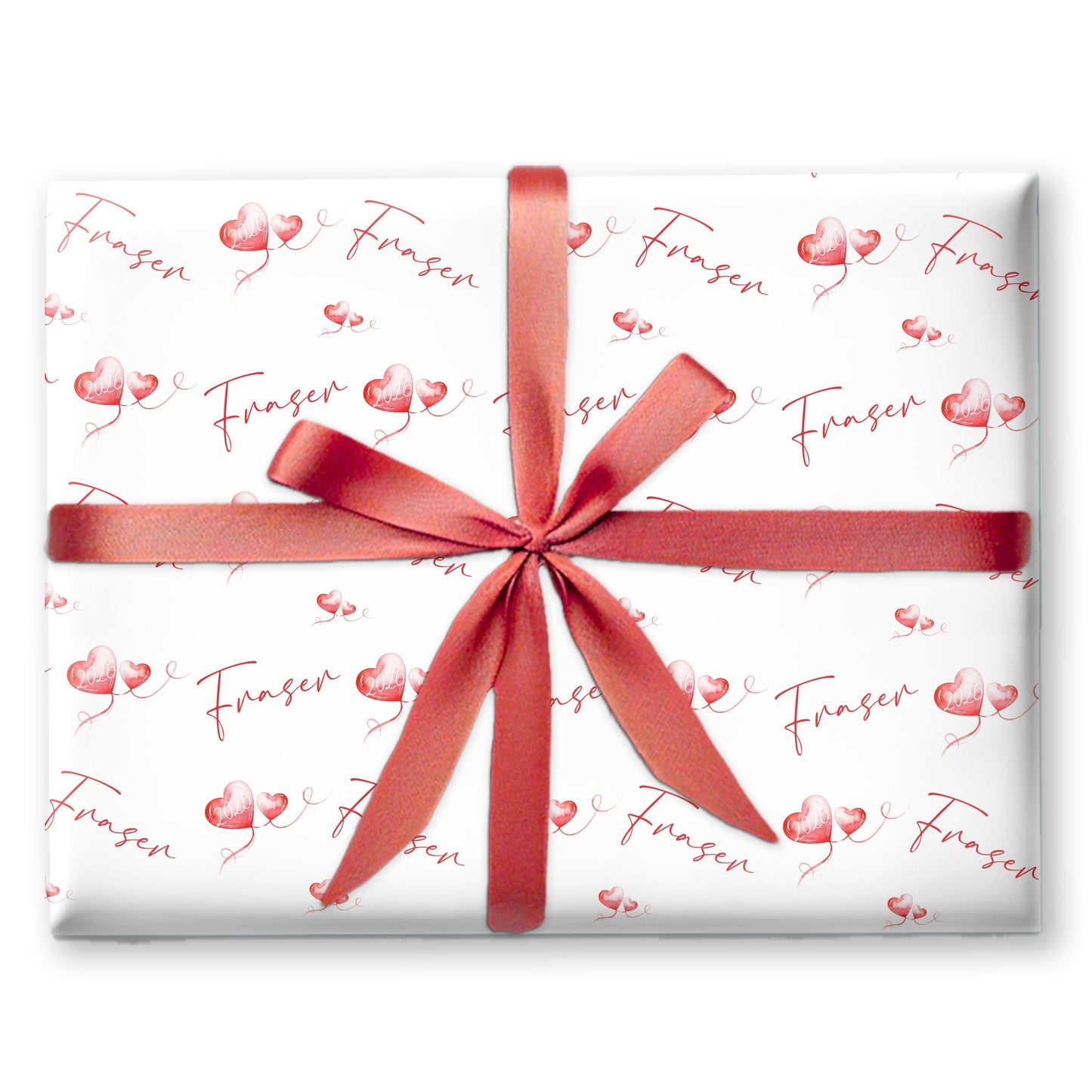 Personalised Valentine’s Wrapping Paper | Custom Gift Wrap for Couples, Romantic Valentine Gift , Anniversary Gift Wrap, heart gift wrap