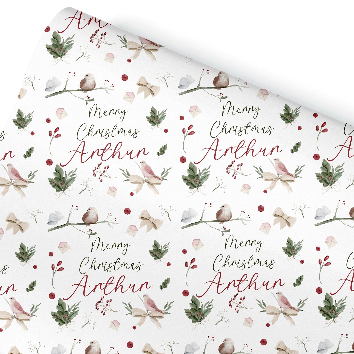 Personalised Gift Wrap For Her | Personalised Christmas Wrapping Paper | Personalised Gift Wrap | For Him