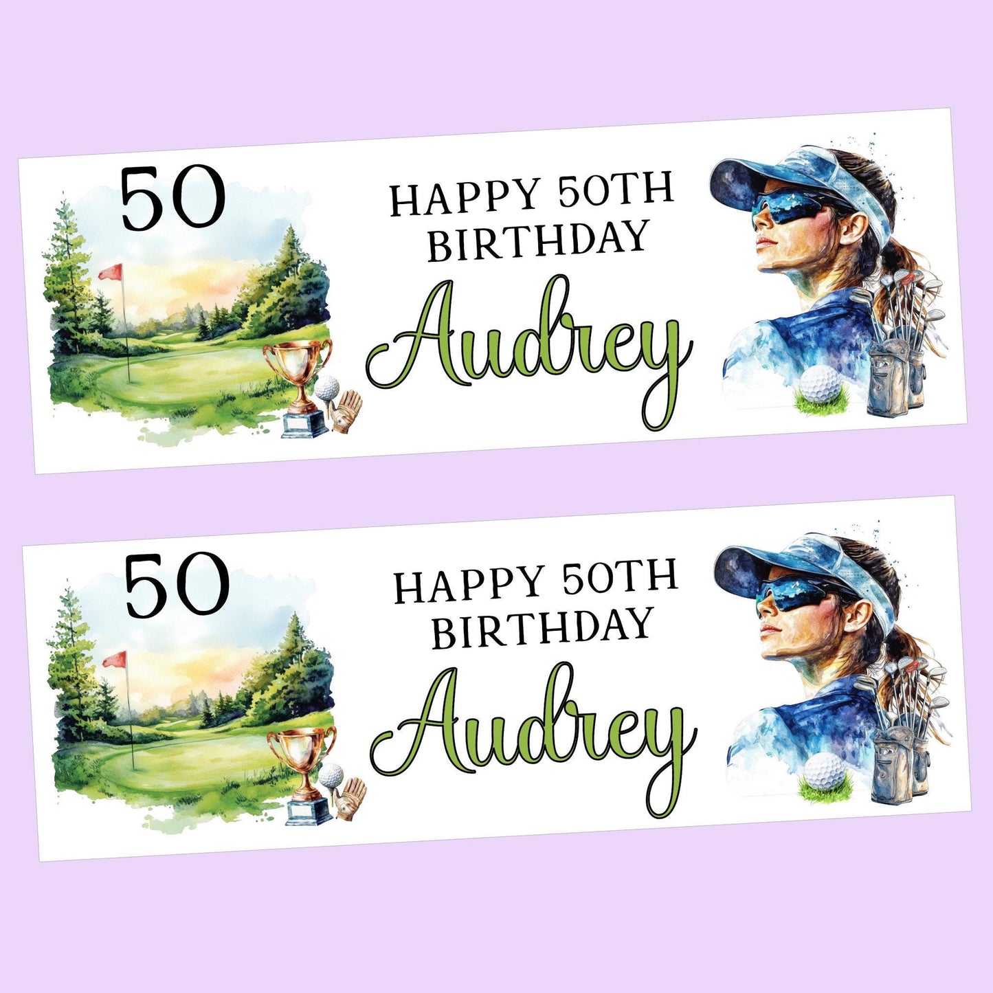Personalised Golf Birthday Party Banner | Golf Banner | Custom Banner | Party Decor | Golf Lover Birthday Decorations