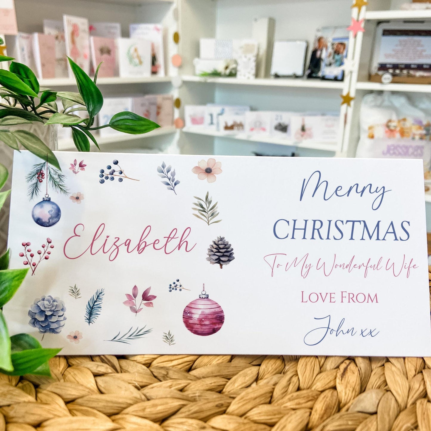 Personalised Christmas Money Holder Gift Wallet Christmas Cash Gift For You