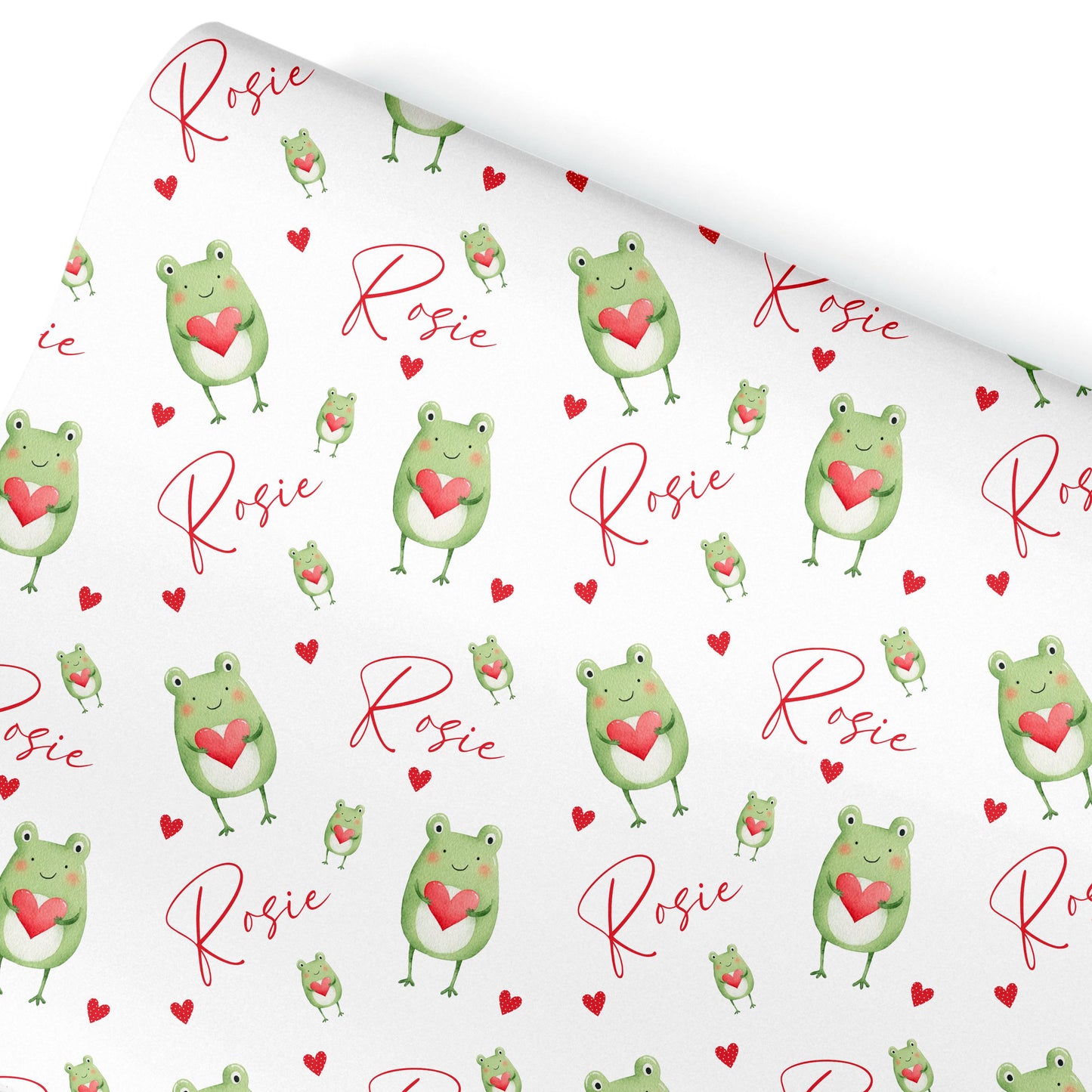 Personalised Valentines Wrapping Paper, Frog gift wrapping, Valentines Gifts, Prince Charming Gift Wrap, Anniversary wrapping paper