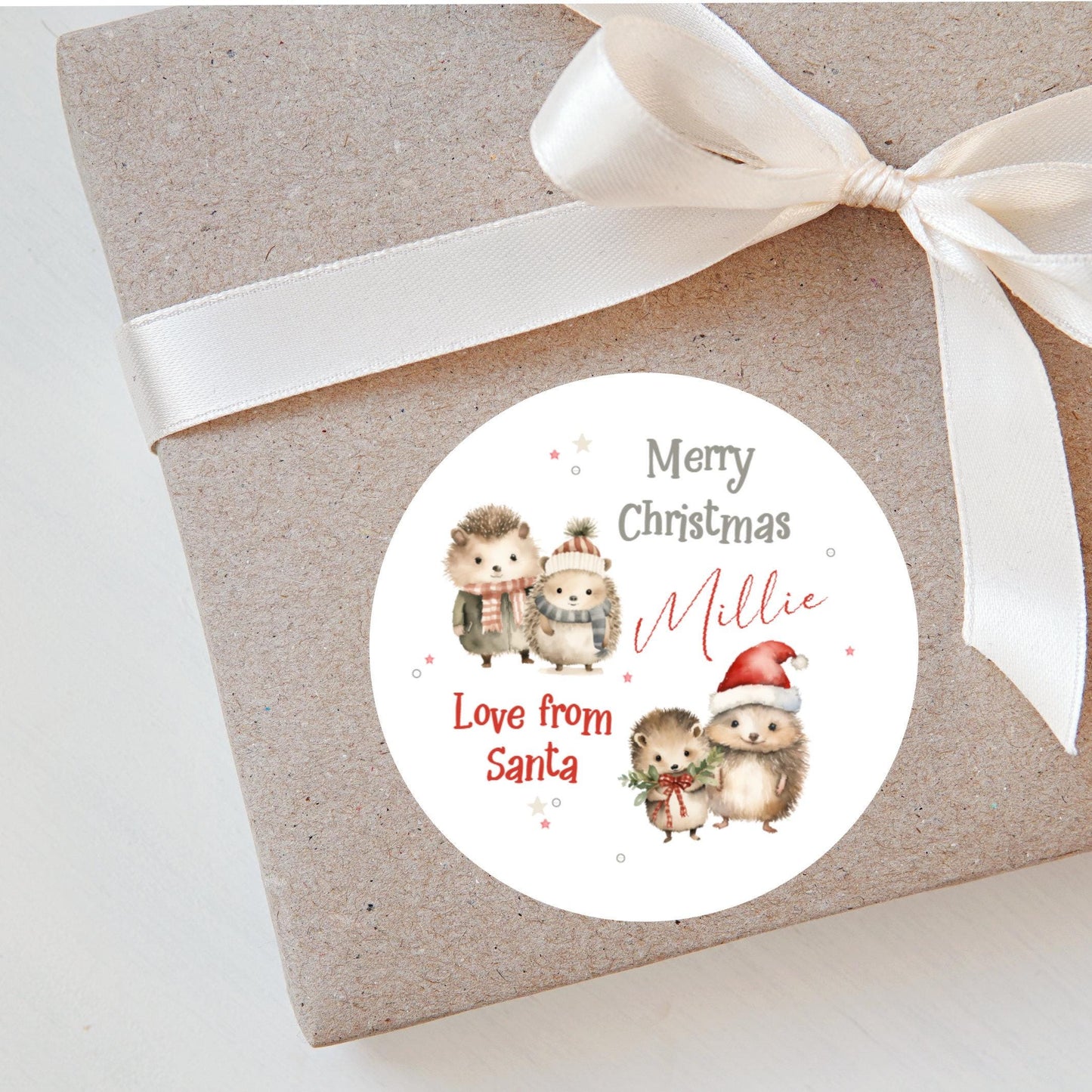 Personalised Christmas Stickers Labels For Wrapping Gifts, Name Tag