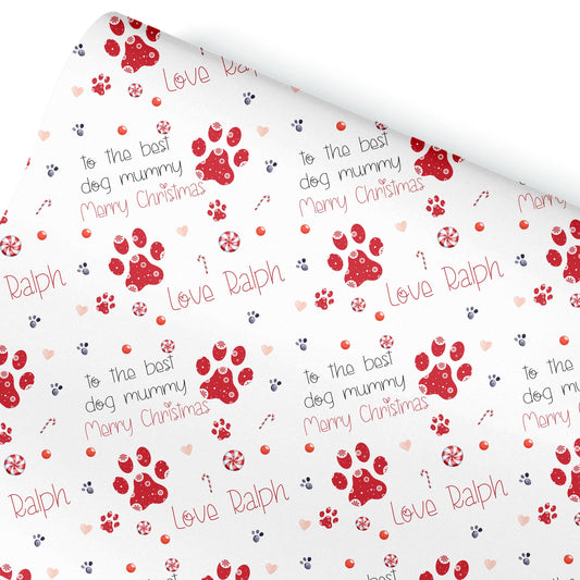 Personalised Dog Gift Wrap | Personalised Christmas Wrapping Paper | Personalised Gift Wrap | Fun Gift Wrap, Novelty gift wrap for dogs
