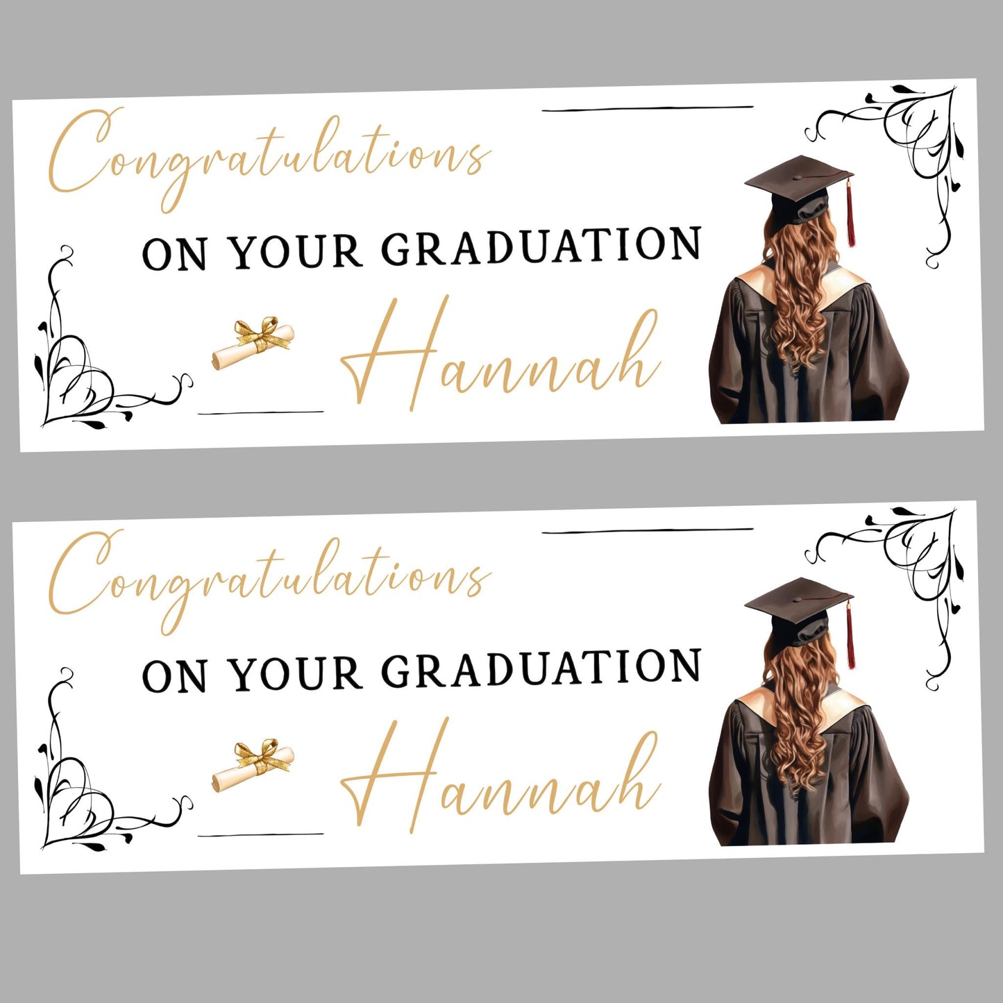 Personalised Graduation Banner Congratulations, Party Banner, Custom Banner, Party Decor, Well done Banner