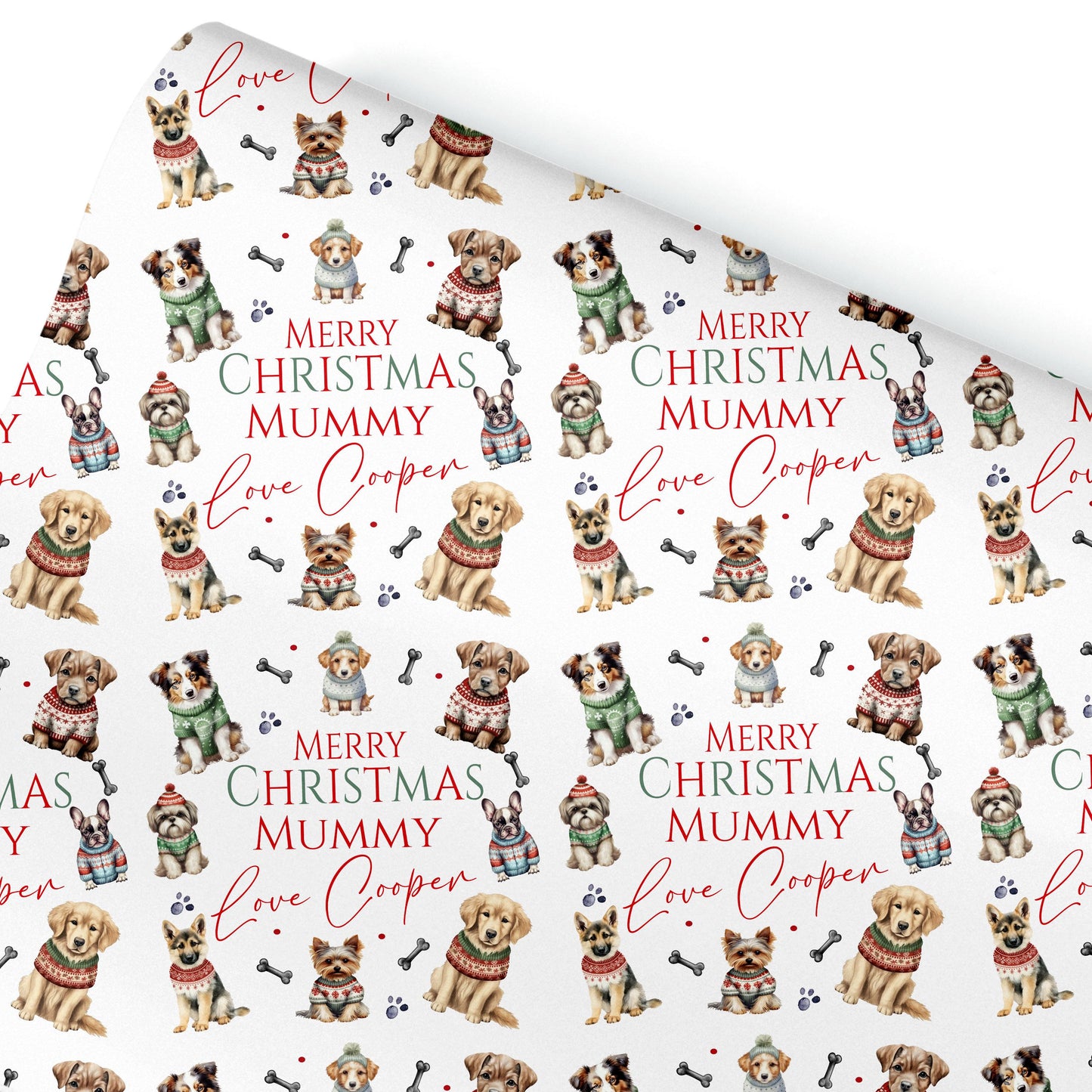 Personalised Daschund Gift Wrap | Personalised Christmas Wrapping Paper | Personalised Gift Wrap | Fun Gift Wrap | Dog Gift Wrap