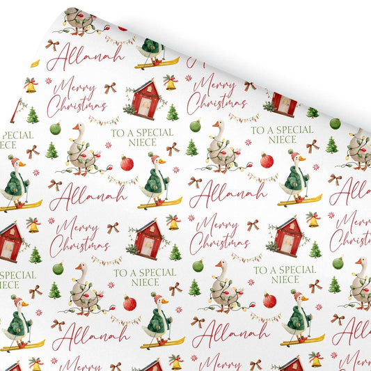 Christmas Wrapping Paper for kids, Teddy Bear Christmas Gift Wrap