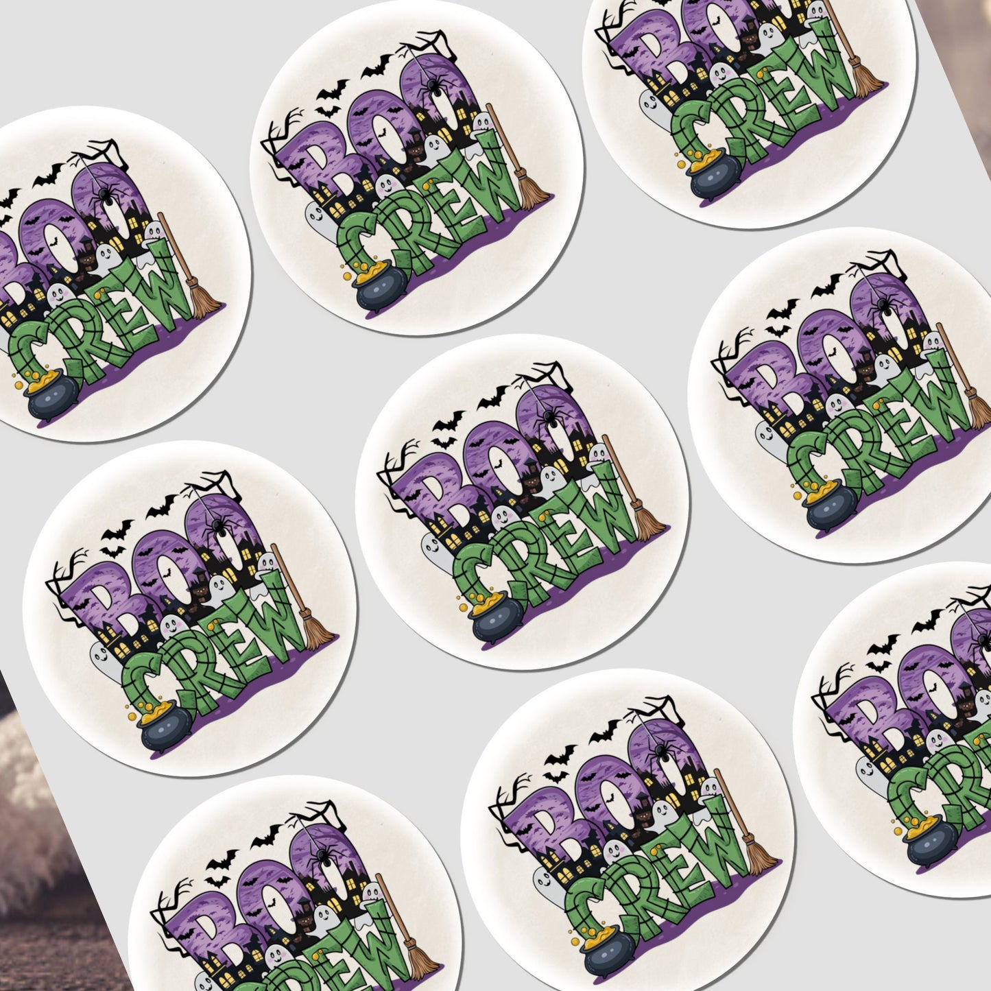 NON Personalised Halloween Stickers Labels for Sweet Cones Trick or Treat Bags