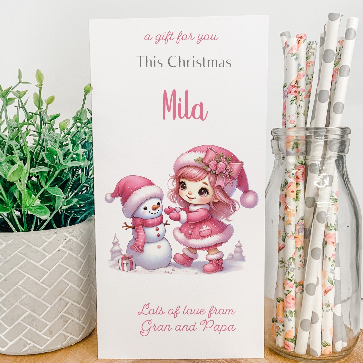 Personalised Christmas Money Gift Wallet Christmas Cash Gift For you