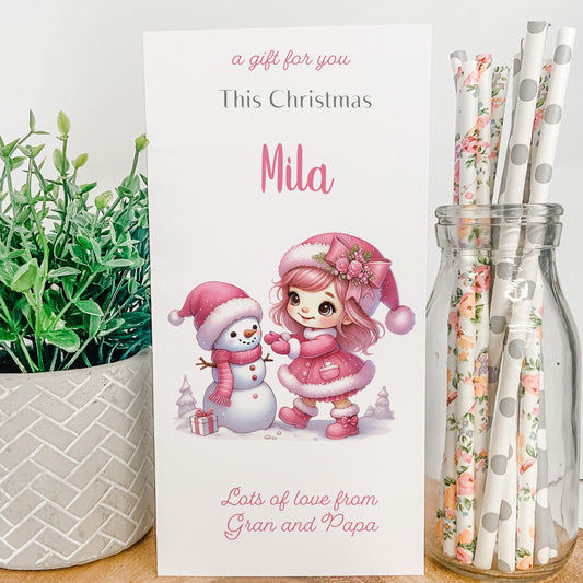 Personalised Christmas Money Gift Wallet Christmas Cash Gift For you
