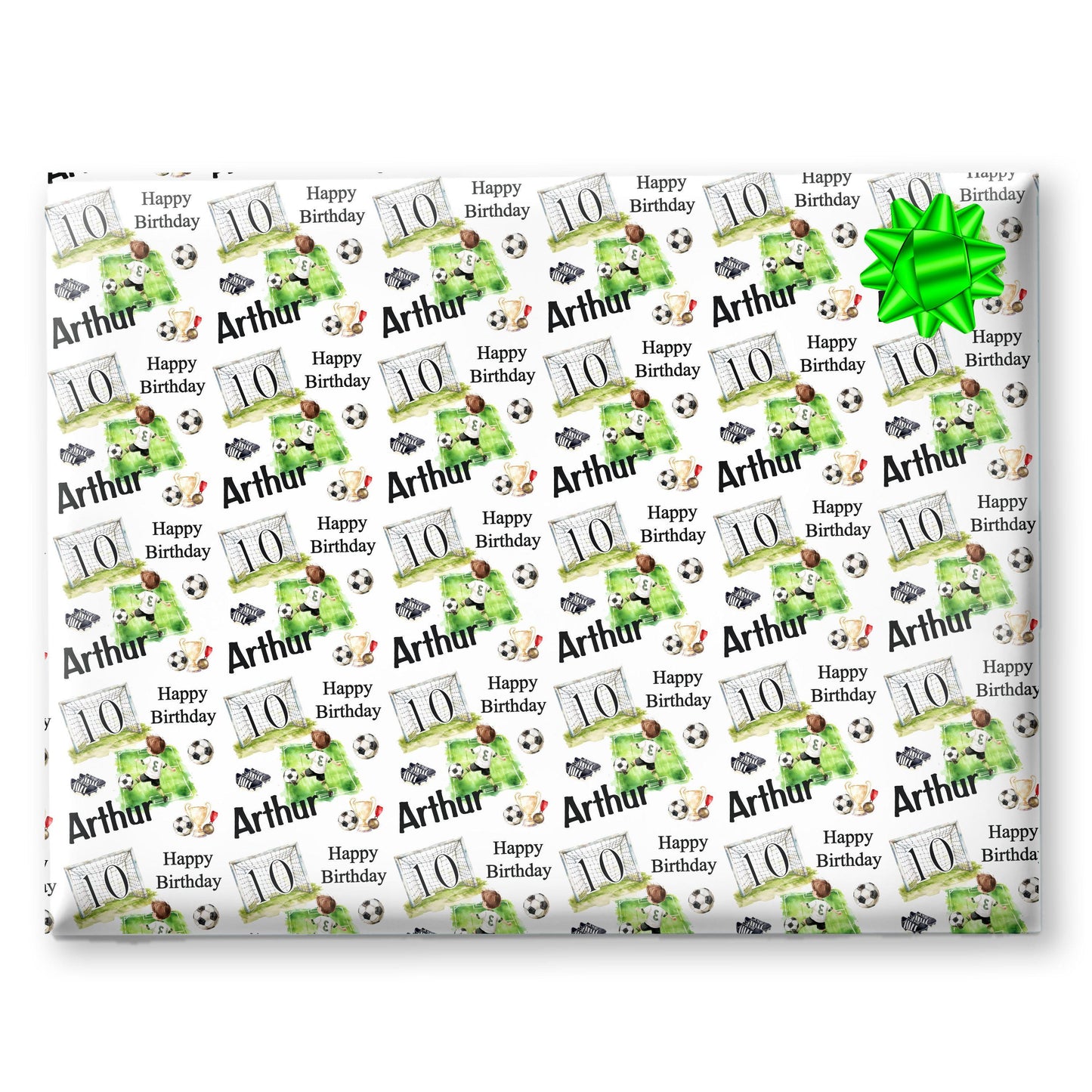 Personalised Gift Wrap | Personalised Birthday Wrapping Paper | Personalised Gift Wrap | Fun Gift Wrap | Boys Football