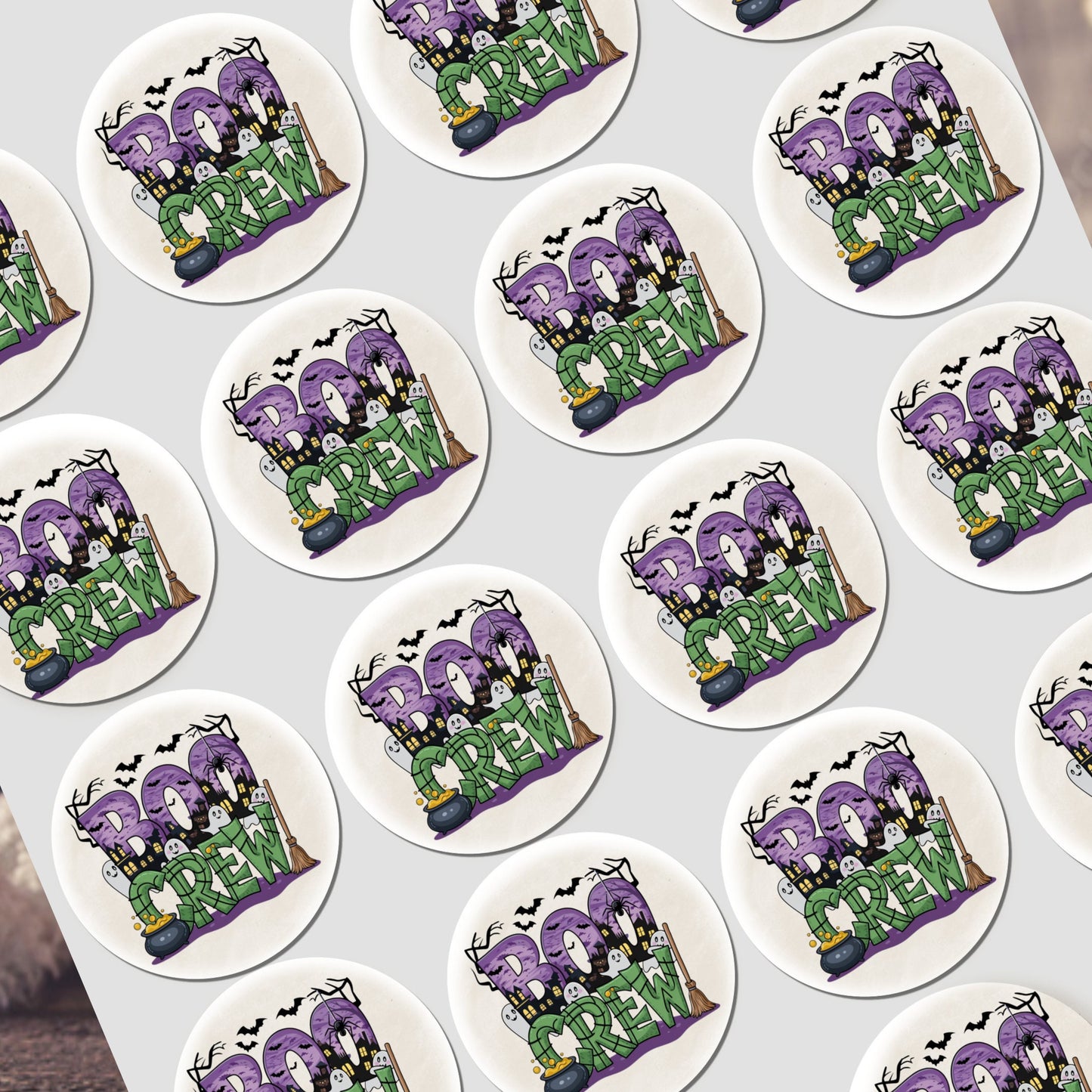 NON Personalised Halloween Stickers Labels for Sweet Cones Trick or Treat Bags