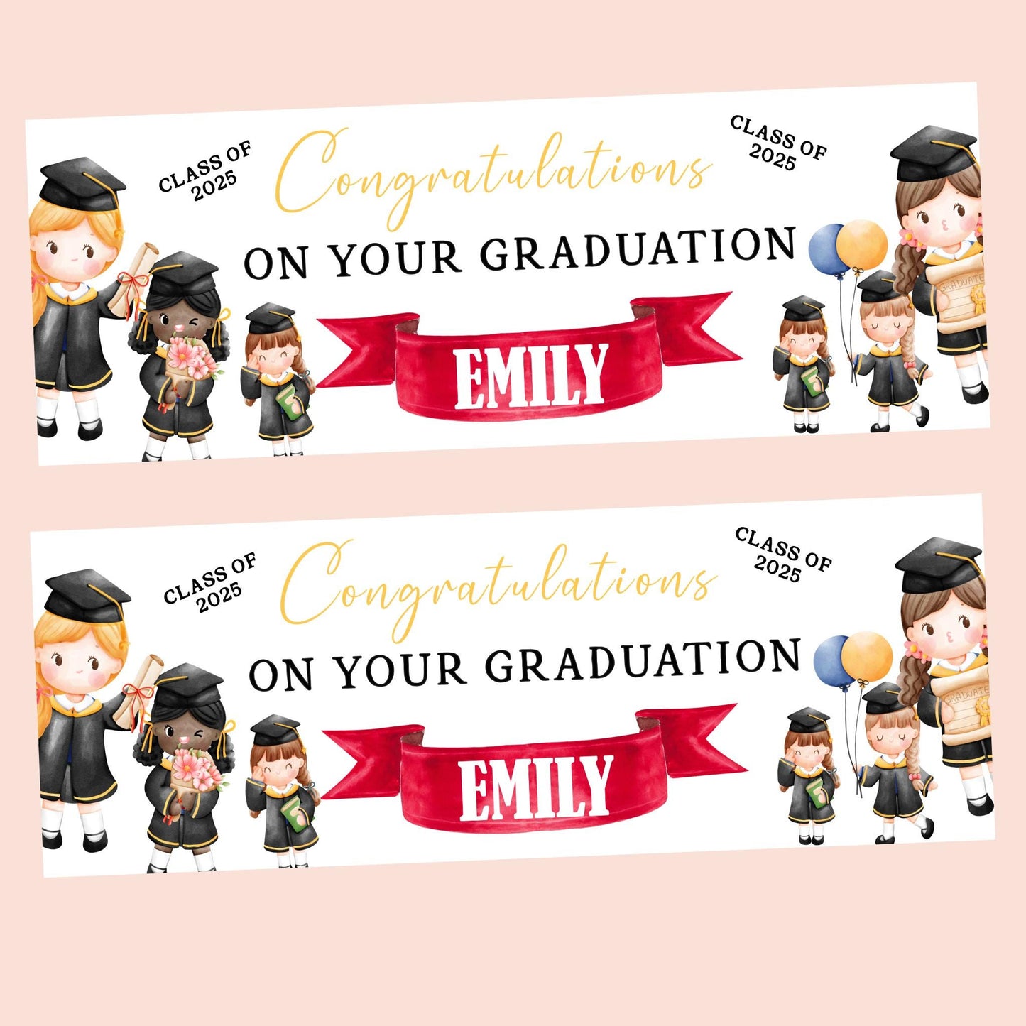 Nursery Graduation Banner , Personalised Nursery Party Banner, Custom Banner,  Well done Banner, Pre-School Graduation, Leaving Nursery