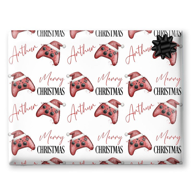 Christmas Wrapping Paper for kids, Gaming gift wrap for teenagers