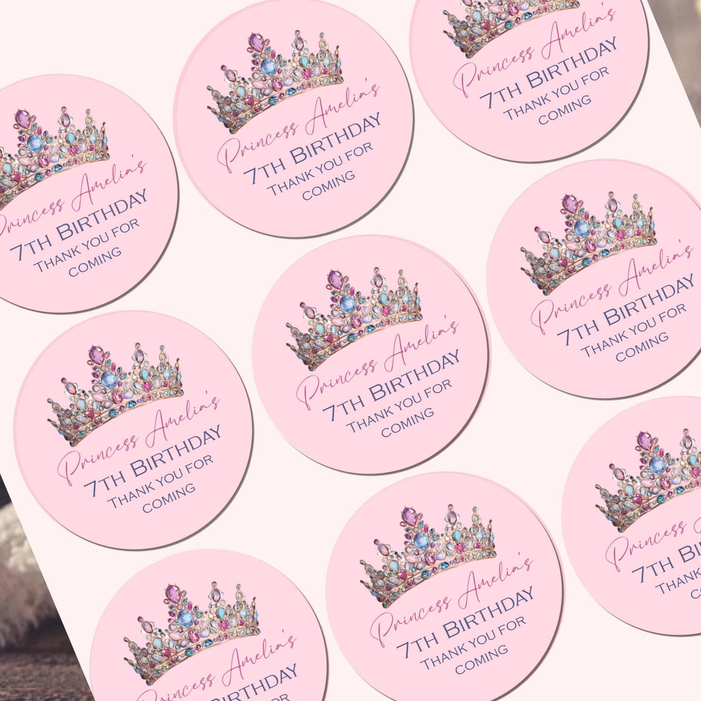 Personalised Birthday Stickers for Favours Party Bags Balloon Party Bags 16th 18th 21st Any Age