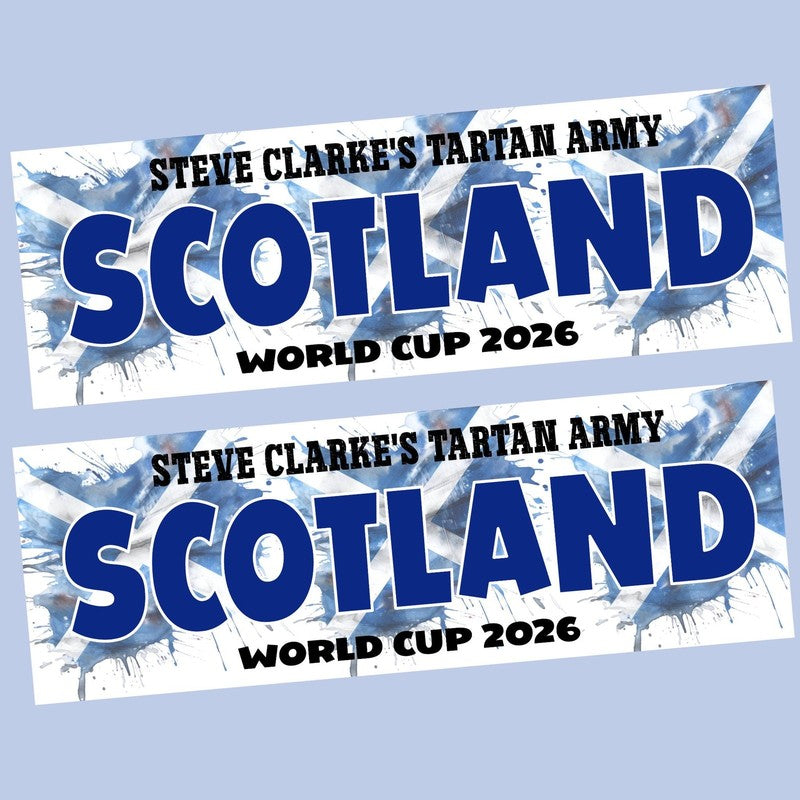Personalised Scotland World Cup Party Banner, Football Celebration Decor