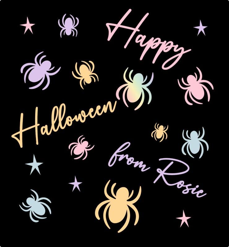 Personalised Halloween  Gift Bag Son Daughter Grandson Granddaughter Pastel Halloween