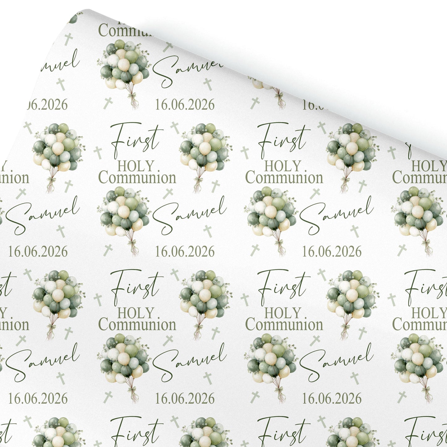 First Holy Communion Wrapping Paper, Confirmation gift wrap, Religious gift ideas