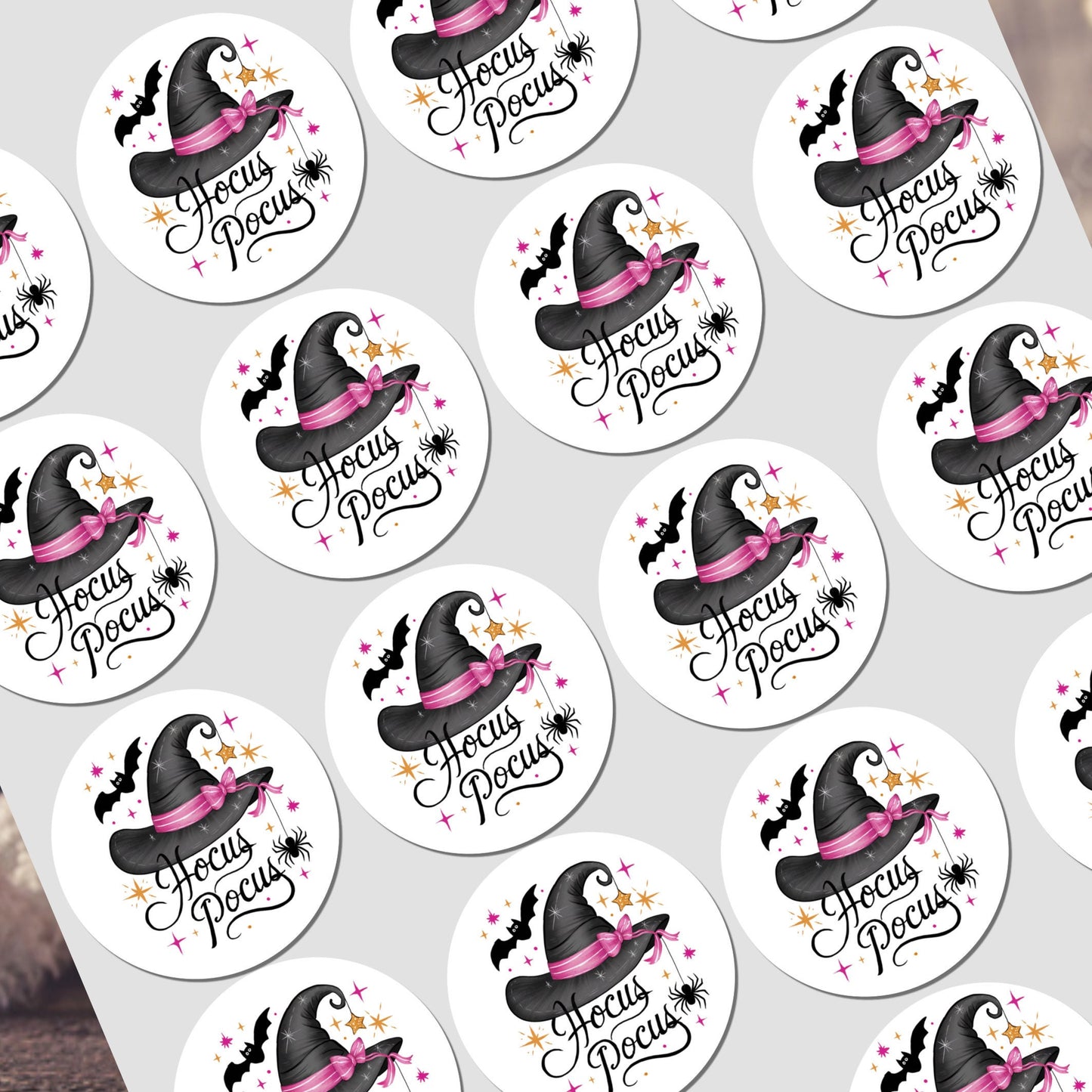 NON Personalised Halloween Stickers Labels for Sweet Cones Trick or Treat Bags