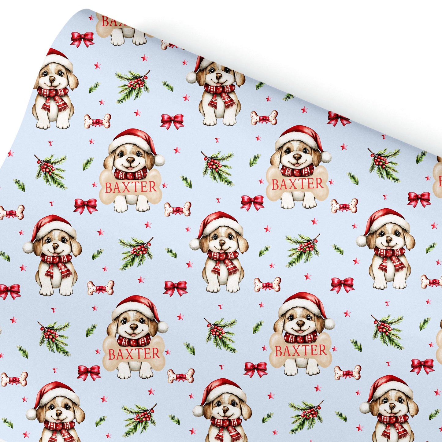 Personalised Dog Gift Wrap | Personalised Christmas Wrapping Paper
