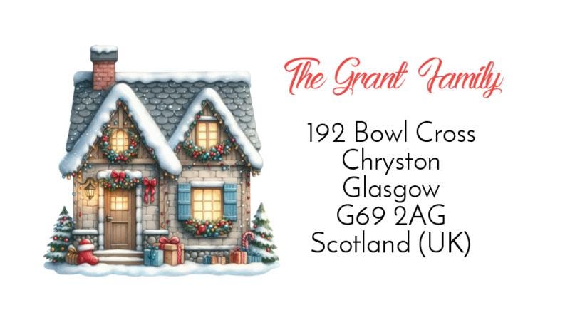 24 Personalised christmas mix gift presents tag stickers